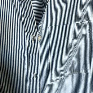 ZARA TRF blue striped shirt dress